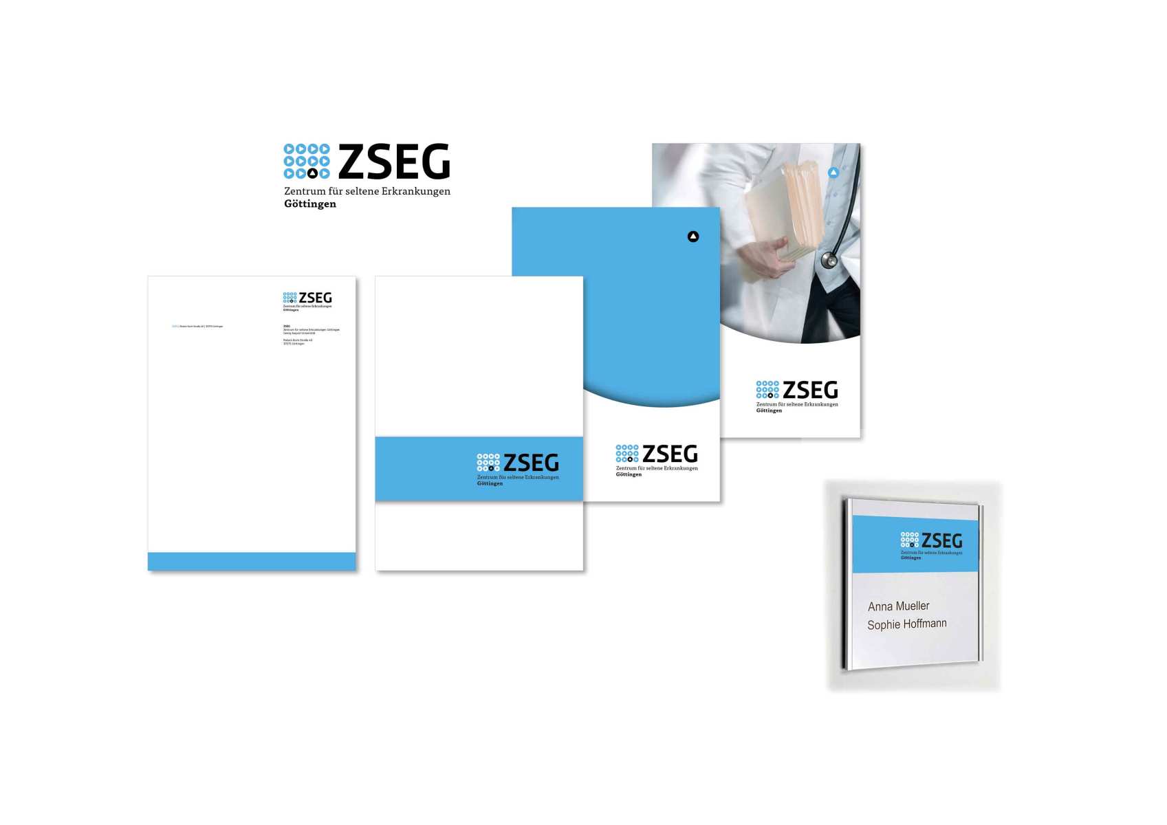 Geschäftsausstattung des ZSEG Göttingen