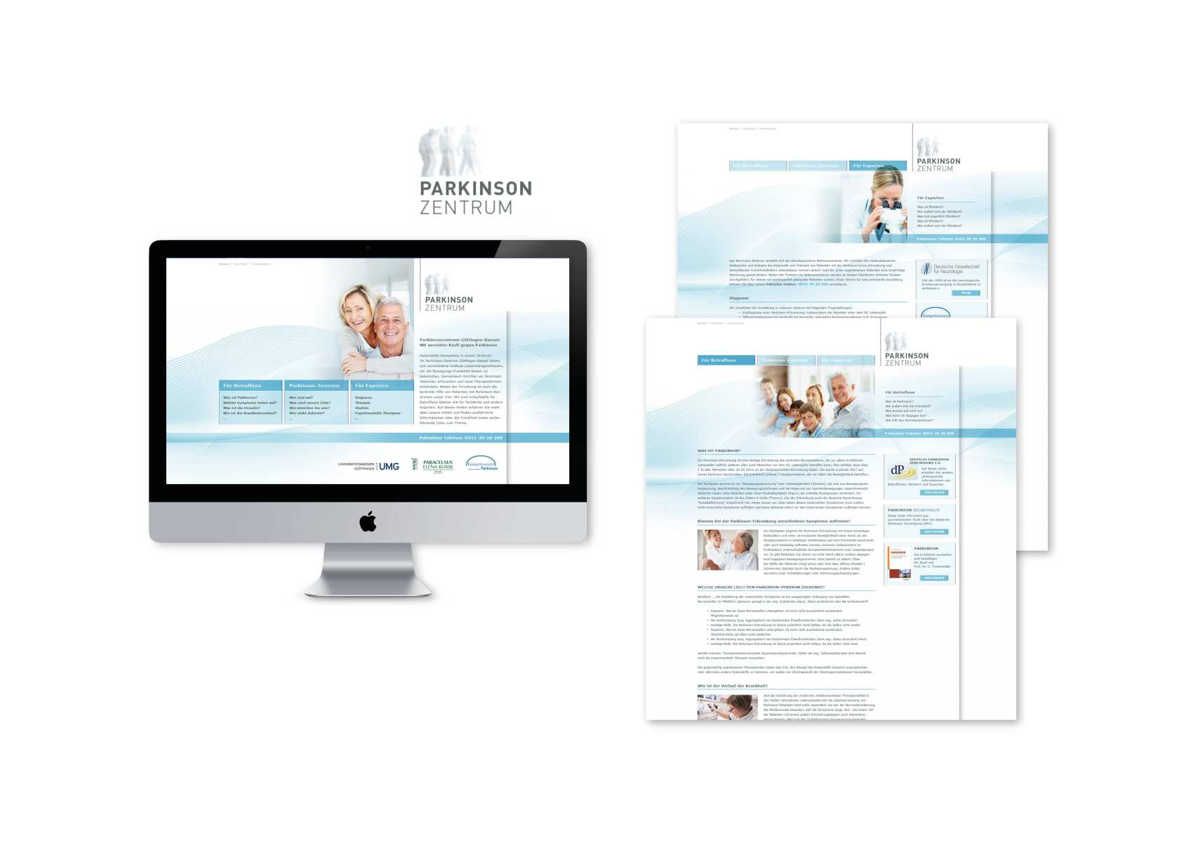 Corporate Design für das Parkinsonzentrum Göttingen-Kassel