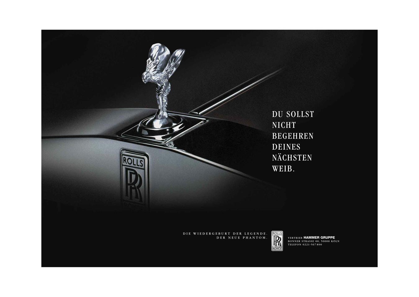 GROSSFLÄCHENPLAKATE zur Einführung des neuen Phantom von Rolls-Royce